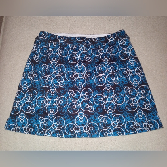 Ekouaer, women's skort, size XL, Colr blue, white and black - Picture 2 of 4